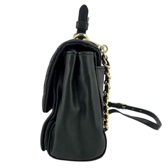 Karl Lagerfeld | Women's Lucien Satchel | Black | 10" X 6.25" - Picture 3 of 5